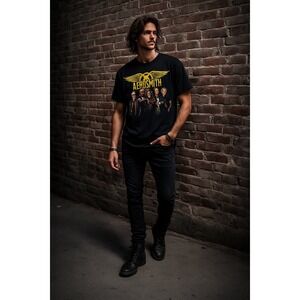 Aerosmith Global Warming Tour 2012 T-Shirt XL‎ Black Double-Sided Tee